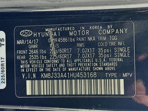 Used 2017 Hyundai Tucson SE w/ SE Popular Package 02 FWD image 12