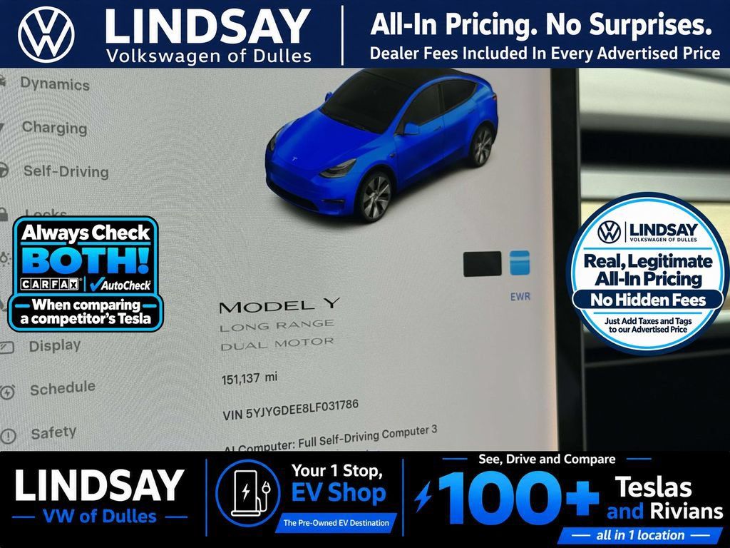 Used 2020 Tesla Model Y Long Range AWD/4WD image 20