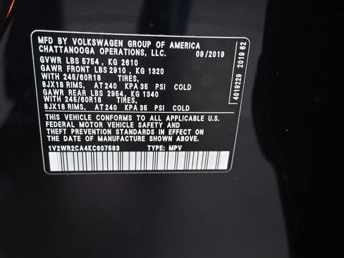 Used 2019 Volkswagen Atlas SE w/ Panoramic Sunroof Package image 20