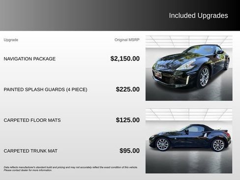Used 2014 Nissan 370Z Touring w/ Navigation Package RWD image 5
