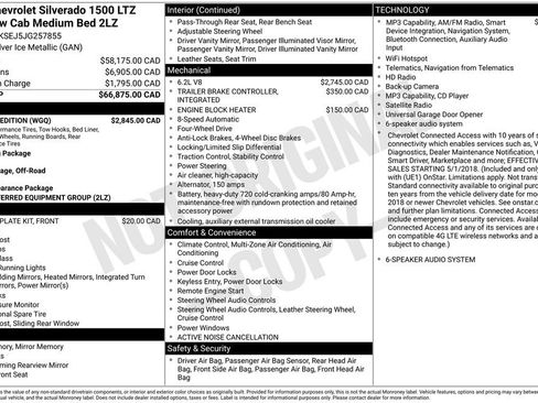 Used 2018 Chevrolet Silverado 1500 LTZ Z71 w/ Redline Edition AWD/4WD image 33