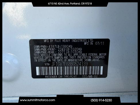 Used 2011 Subaru Impreza WRX Sedan AWD/4WD image 31