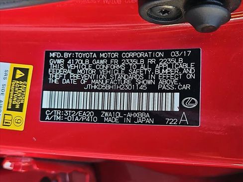 Used 2017 Lexus CT 200h w/ Navigation System Package FWD image 25