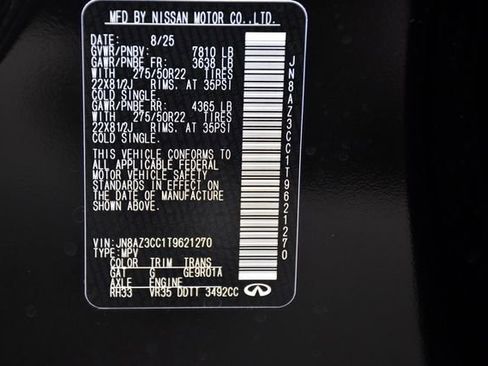 New 2026 INFINITI QX80 Autograph w/ Premium Cargo Package image 45