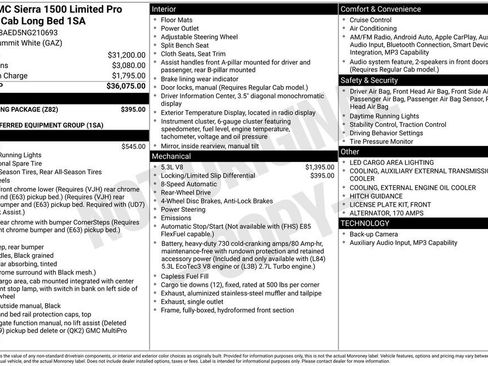 Used 2022 GMC Sierra 1500 Pro w/ Trailering Package RWD image 38