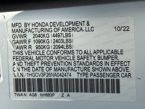 Used 2022 Honda Accord Sport image 36