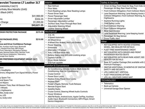 Used 2022 Chevrolet Traverse LT image 17