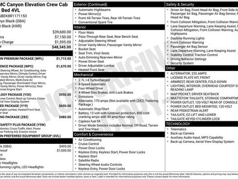 Used 2024 GMC Canyon Elevation w/ Elevation Premium Package AWD/4WD image 36