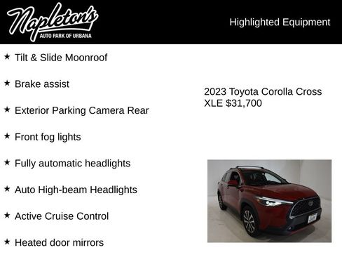 Used 2023 Toyota Corolla Cross XLE w/ Convenience Package AWD/4WD image 16