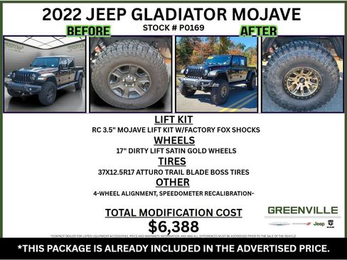 Used 2022 Jeep Gladiator Mojave w/ LED Lighting Group AWD/4WD image 2