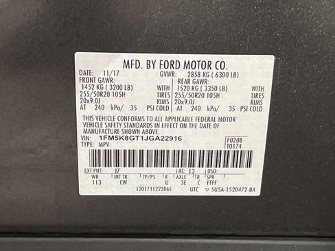 Used 2018 Ford Explorer Sport w/ Equipment Group 401A image 31