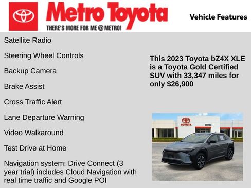 Certified 2023 Toyota bZ4X AWD image 16