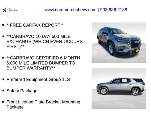 Certified 2023 Chevrolet Traverse LS w/ Safety Package image 4