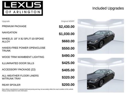 Used 2023 Lexus ES 350 w/ Premium Package FWD image 4