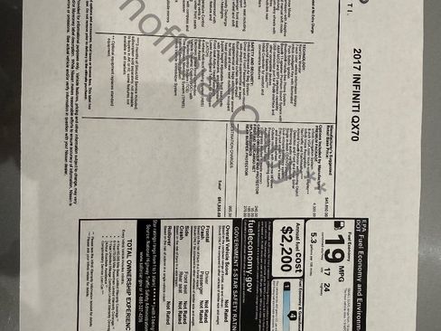 Used 2017 INFINITI QX70 2WD w/ Premium Package image 37