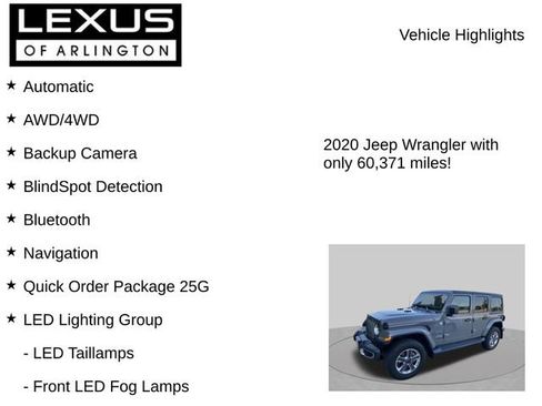 Used 2020 Jeep Wrangler Unlimited Sahara w/ Dual Top Group AWD/4WD image 8