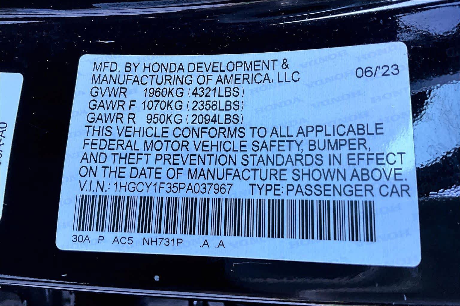 Used 2023 Honda Accord EX image 32