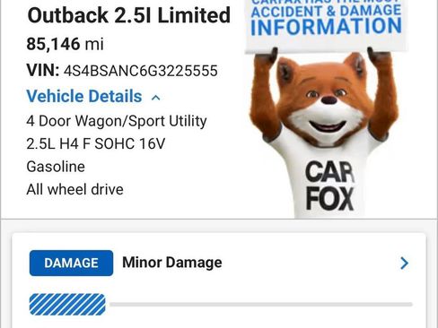 Used 2016 Subaru Outback 2.5i Limited image 1