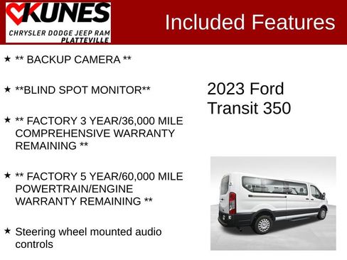 Used 2023 Ford Transit 350 XLT image 2