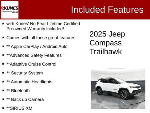 Used 2025 Jeep Compass Trailhawk AWD/4WD image 2