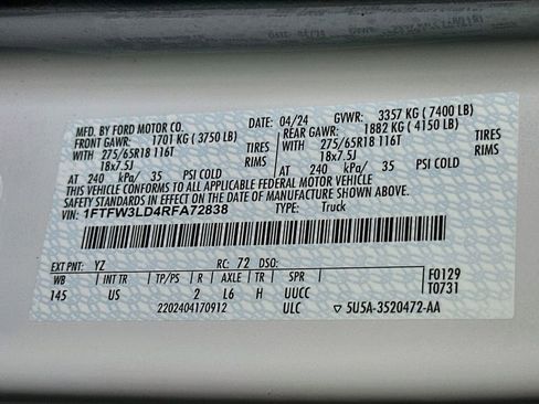 Certified 2024 Ford F150 XLT w/ Mobile Office Package AWD/4WD image 21