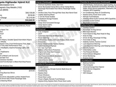 Used 2021 Toyota Highlander XLE AWD/4WD image 5