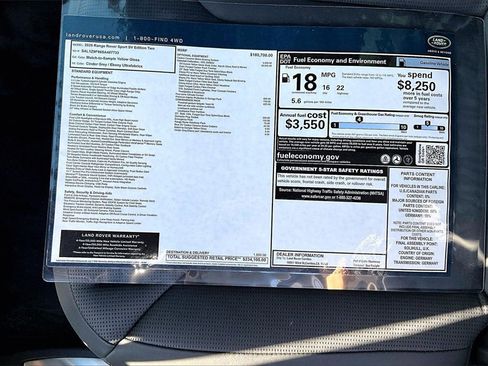 New 2025 Land Rover Range Rover Sport SV Edition Two image 14