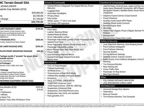 Used 2019 GMC Terrain Denali w/ Driver Alert Package II image 41