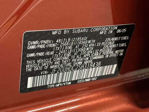 New 2025 Subaru Crosstrek 2.5i Premium image 33