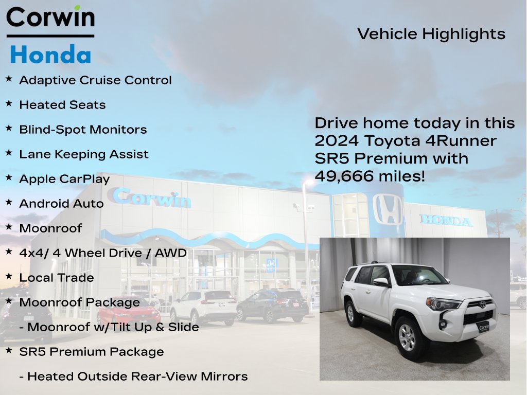 Used 2024 Toyota 4Runner SR5 Premium w/ Moonroof Package AWD/4WD image 7