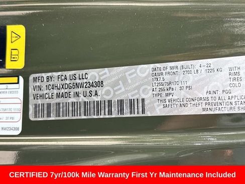 Used 2022 Jeep Wrangler Unlimited Sport AWD/4WD image 61