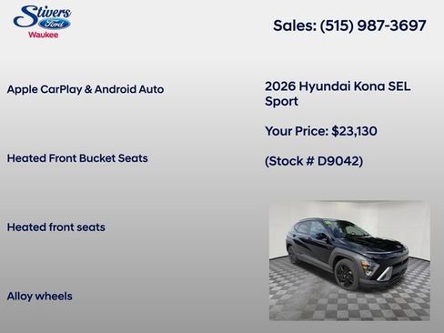 Used 2026 Hyundai Kona SEL Sport FWD image 16