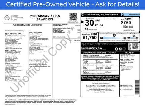 Used 2025 Nissan Kicks SR AWD/4WD image 3