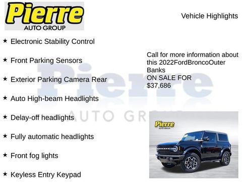 Used 2022 Ford Bronco Outer Banks AWD/4WD image 23