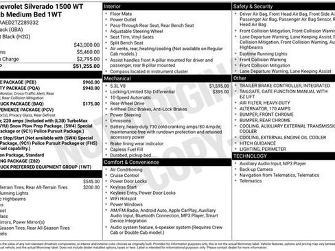 New 2026 Chevrolet Silverado 1500 W/T w/ WT Value Package RWD image 4