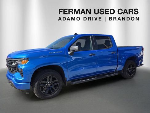 Certified 2025 Chevrolet Silverado 1500 Custom w/ Turbomax Blackout Package AWD/4WD image 1