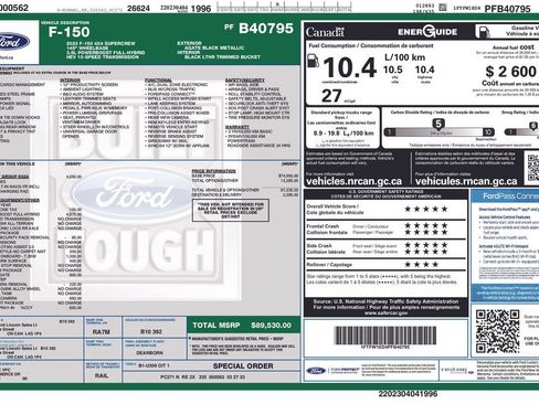 Used 2023 Ford F150 Lariat w/ Equipment Group 502A High AWD/4WD image 65