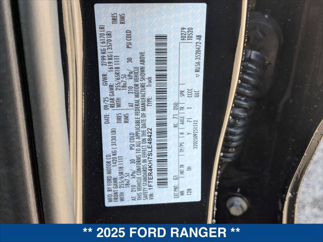 New 2025 Ford Ranger Lariat w/ Advanced Towing Package AWD/4WD image 21