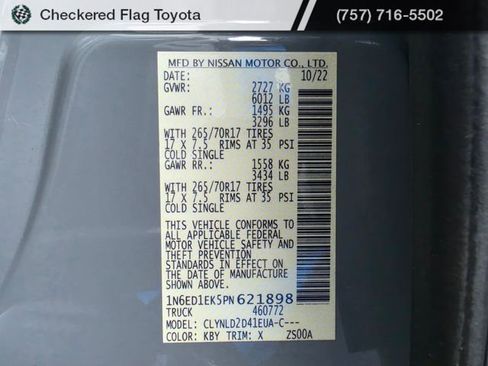 Used 2023 Nissan Frontier PRO-4X w/ Pro Convenience Package AWD/4WD image 50