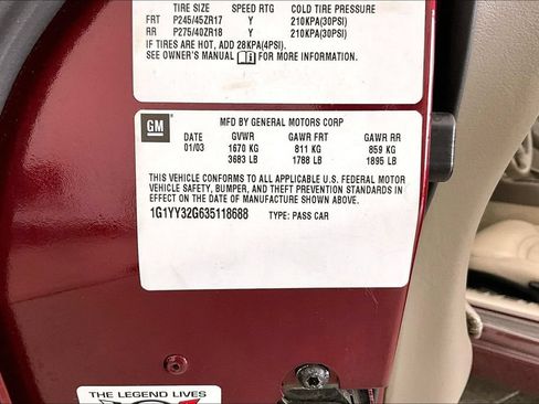 Used 2003 Chevrolet Corvette Convertible w/ Preferred Equipment Group1 RWD image 35