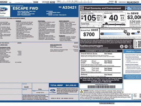 Used 2022 Ford Escape SEL w/ Technology Package FWD image 2