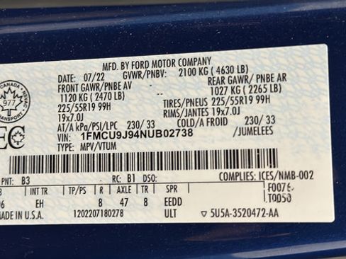 Used 2022 Ford Escape Titanium w/ Class II Trailer Tow Package AWD/4WD image 27