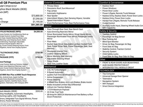 Used 2023 Audi Q8 Premium Plus w/ Premium Plus Package image 2