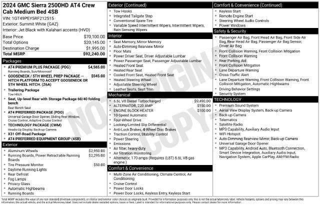Used 2024 GMC Sierra 2500 AT4 w/ AT4 Premium Plus Package AWD/4WD image 48