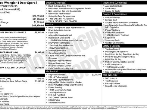 Used 2024 Jeep Wrangler Unlimited Sport AWD/4WD image 52