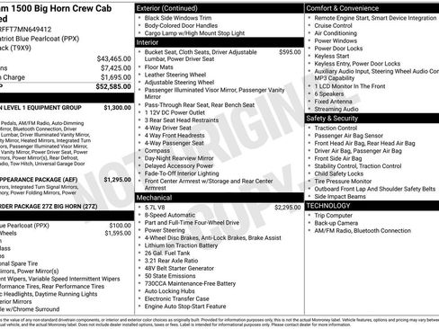 Used 2021 RAM 1500 Big Horn AWD/4WD image 37