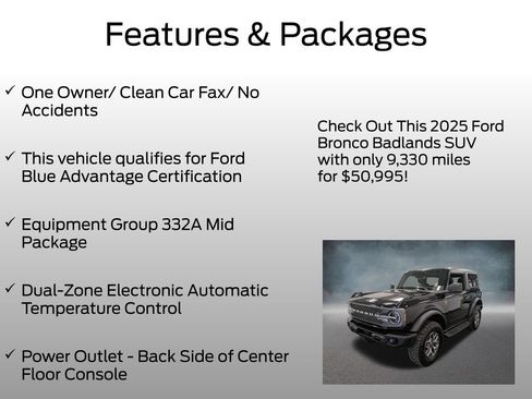 Certified 2025 Ford Bronco Badlands AWD/4WD image 4