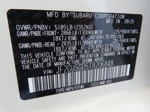 New 2026 Subaru Crosstrek 2.5i Sport image 30