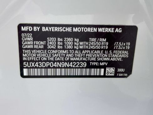 Used 2022 BMW X3 sDrive30i w/ Convenience Package RWD image 31