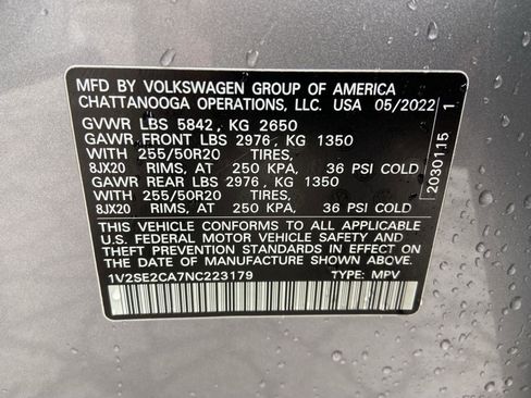 Used 2022 Volkswagen Atlas Cross Sport SEL R-Line image 70